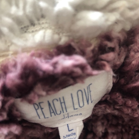 peach love fuzzy jacket - Picture 2 of 2
